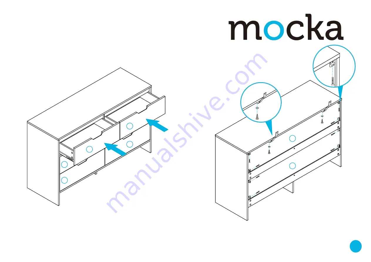 Mocka Dahlia Six Drawer Assembly Instructions Manual Download Page 11