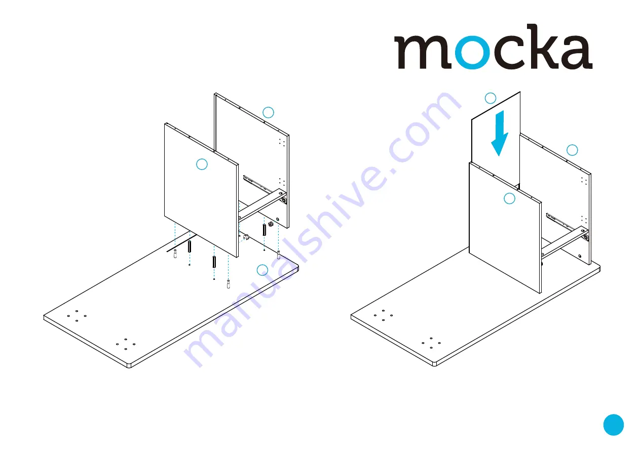 Mocka Denham Desk Assembly Instructions Manual Download Page 4