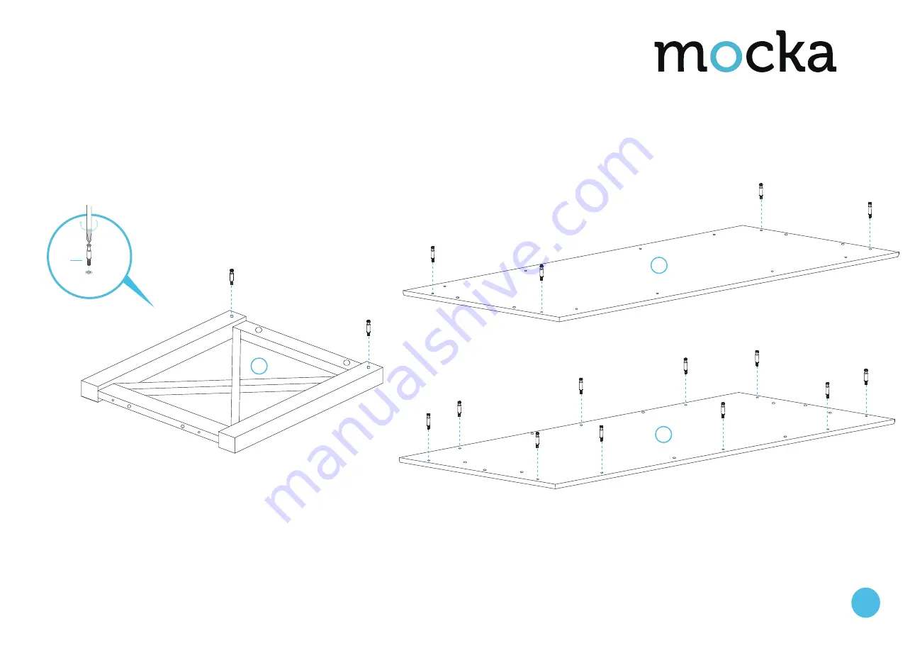 Mocka Hamptons Coffee Table Assembly Instructions Download Page 2