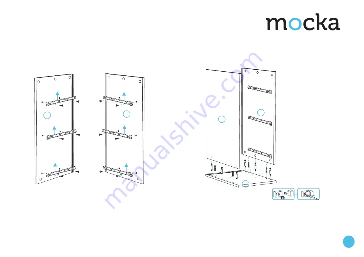 Mocka Hatcher Office Drawers Assembly Instructions Manual Download Page 2