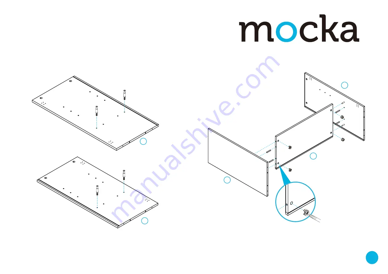 Mocka Inca Console Table Assembly Instructions Manual Download Page 3