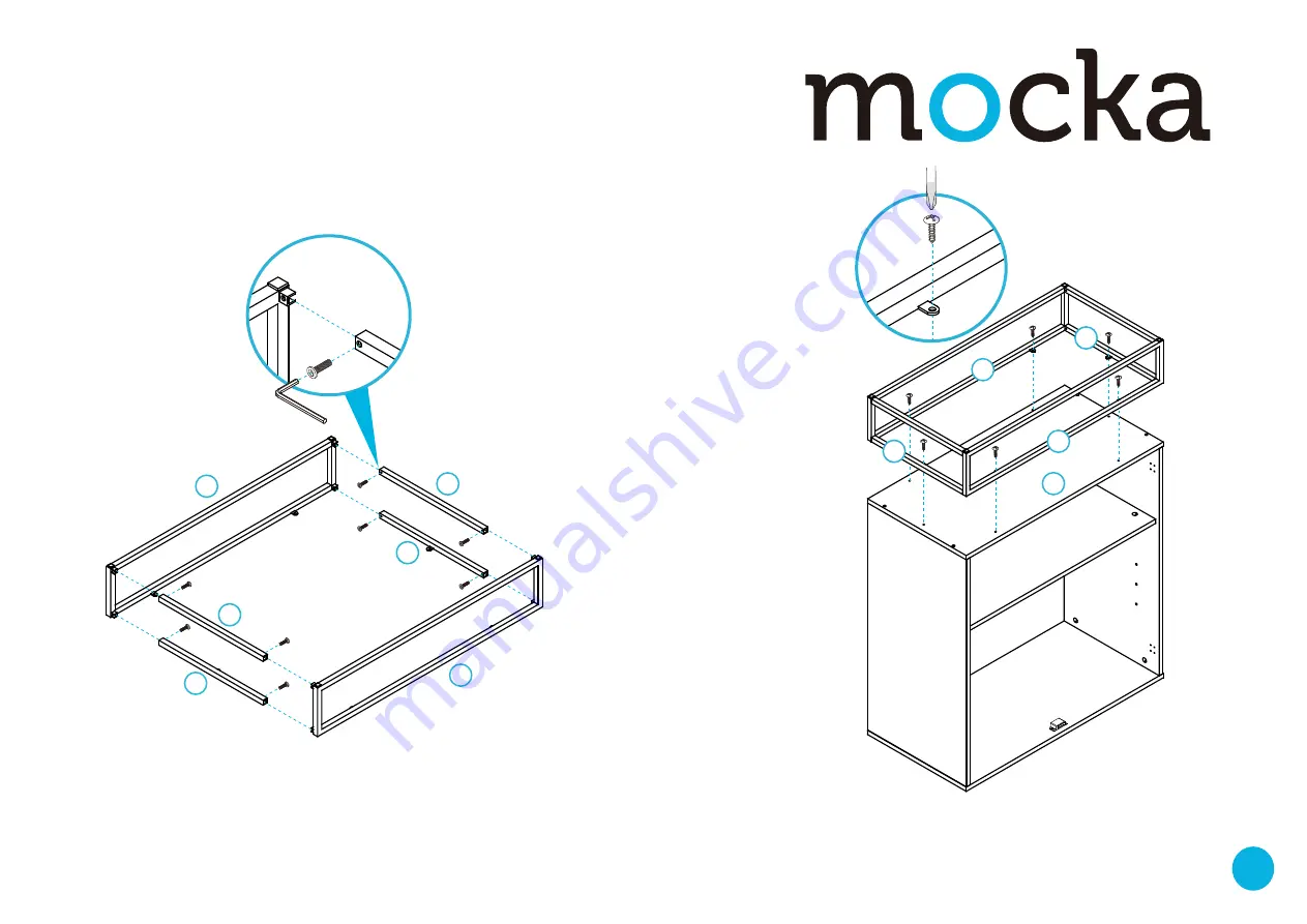 Mocka Inca Console Table Assembly Instructions Manual Download Page 6