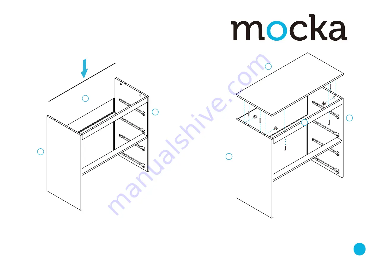 Mocka Inca Four Drawer Assembly Instructions Manual Download Page 4