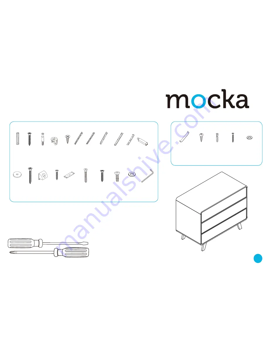 Mocka Kennedy Three Drawer Скачать руководство пользователя страница 1