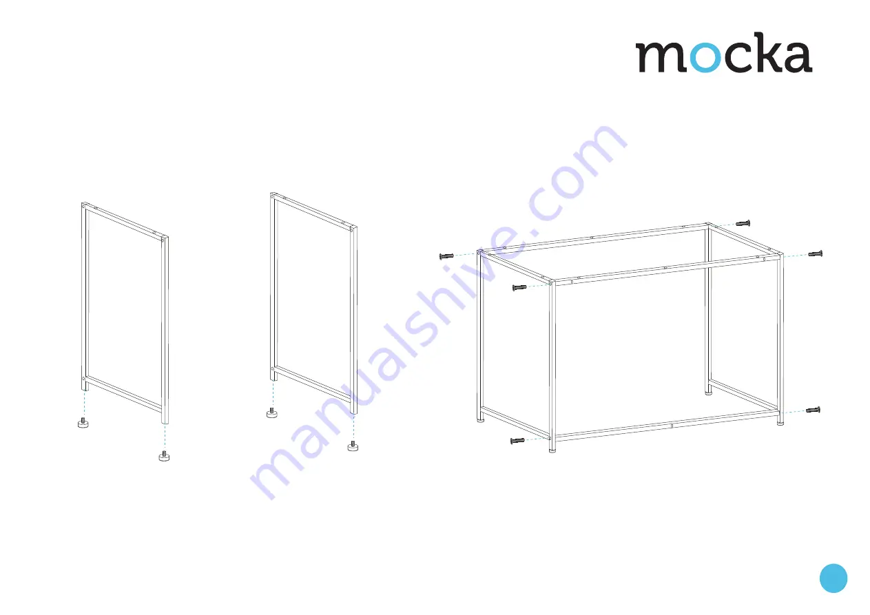 Mocka Kenny Desk Assembly Instructions Download Page 2