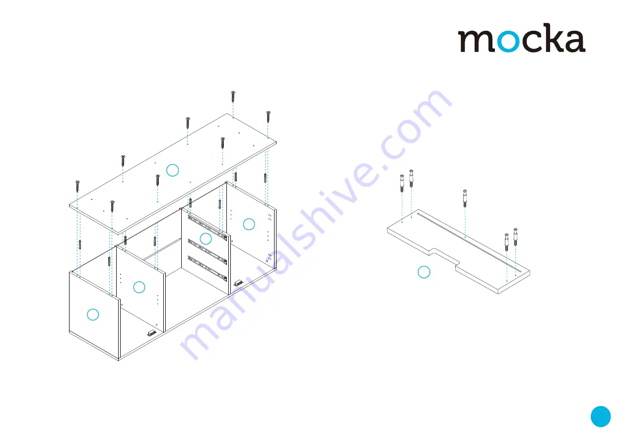 Mocka Marlow Buffet Assembly Instructions Manual Download Page 5