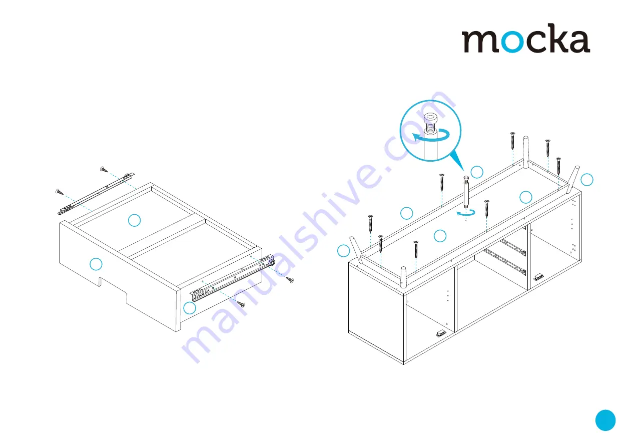 Mocka Marlow Buffet Assembly Instructions Manual Download Page 10