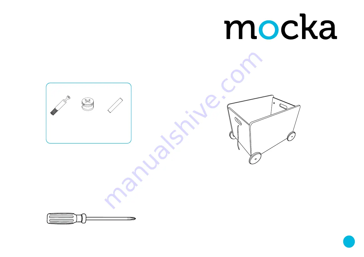 Mocka Mod Toy Cart Assembly Instructions Download Page 1