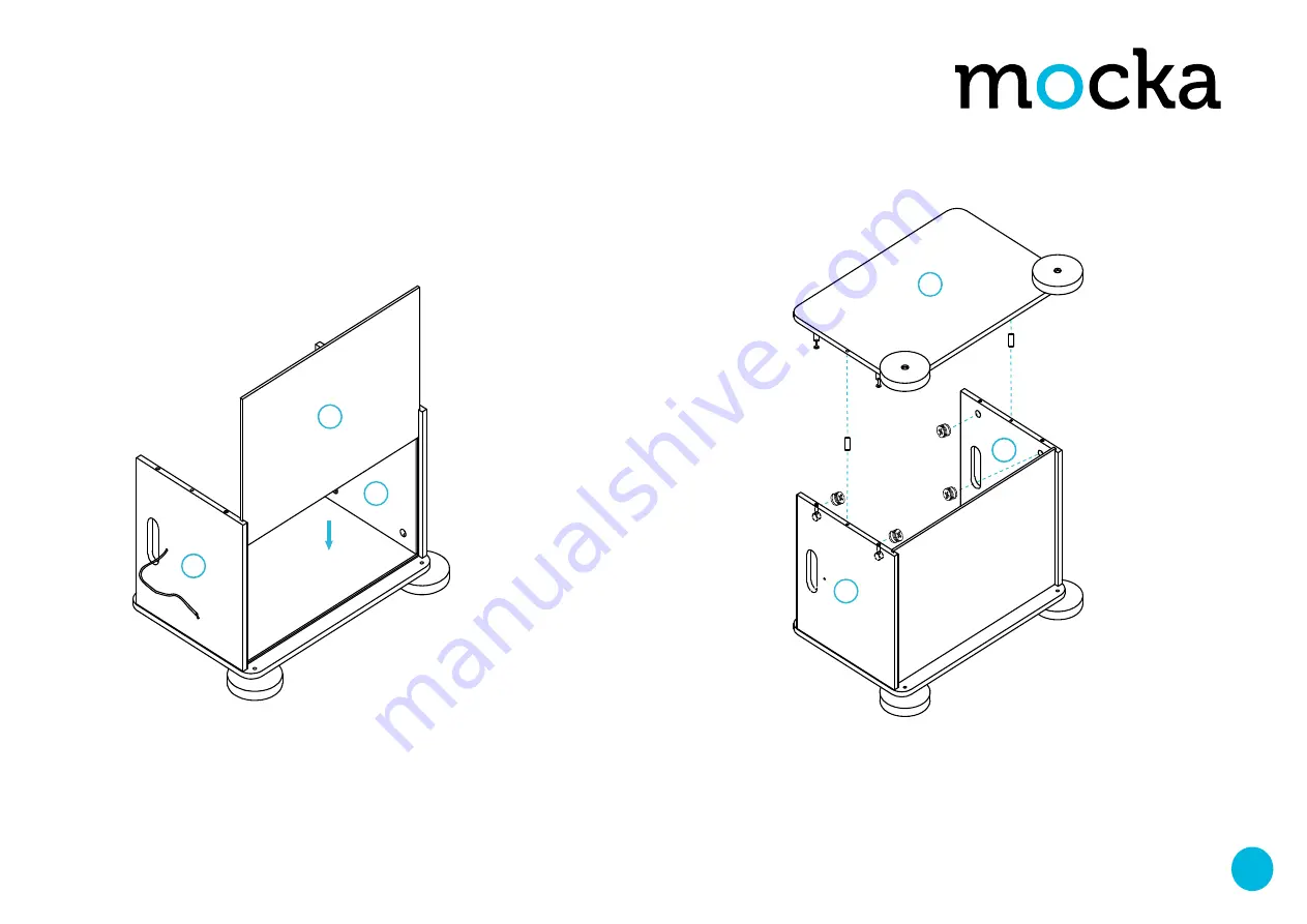 Mocka Mod Toy Cart Assembly Instructions Download Page 3