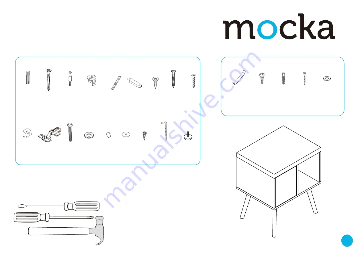 Mocka Nava Bedside Table Скачать руководство пользователя страница 1