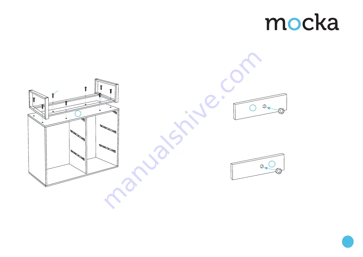 Mocka Parker 6 Drawer Assembly Instructions Manual Download Page 6