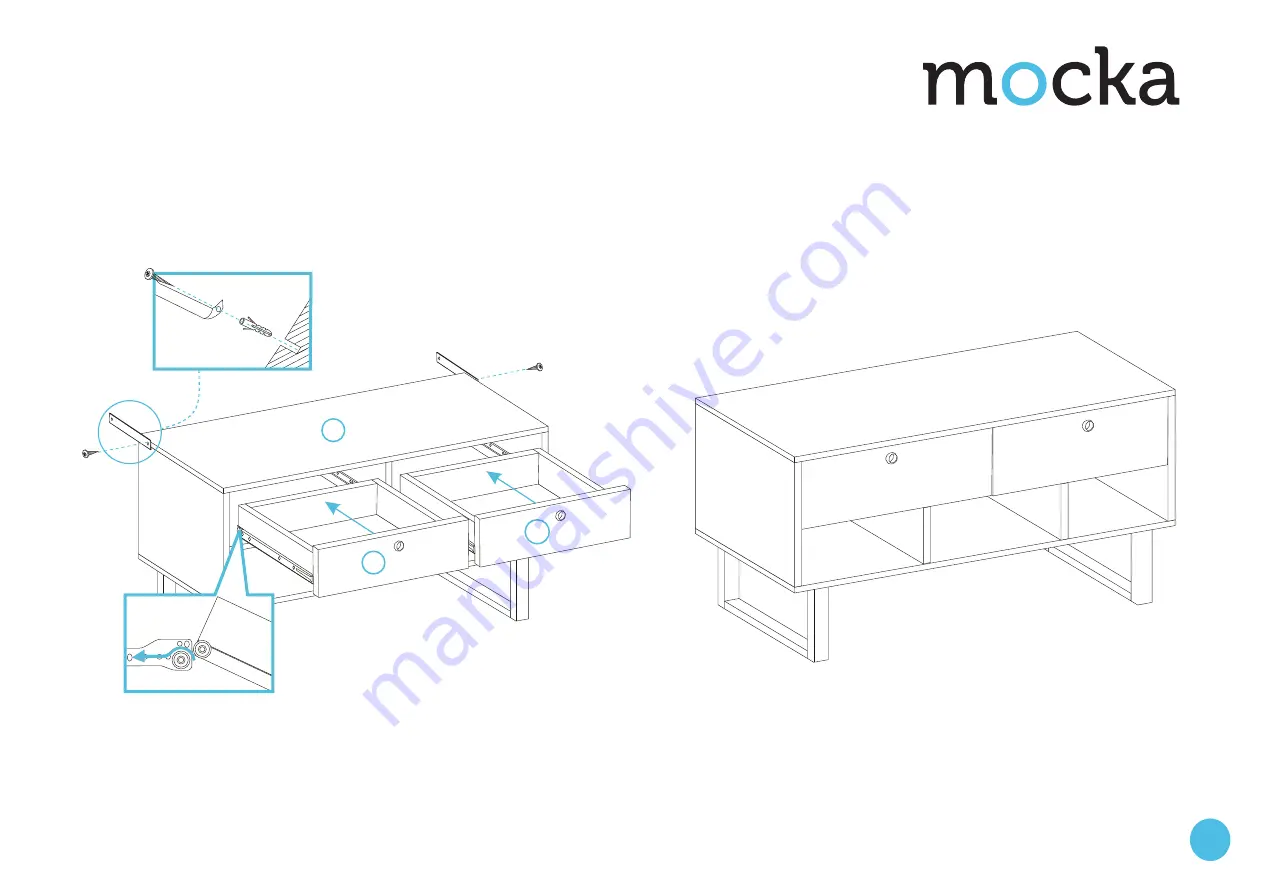 Mocka Parker Entertainment Unit Скачать руководство пользователя страница 7