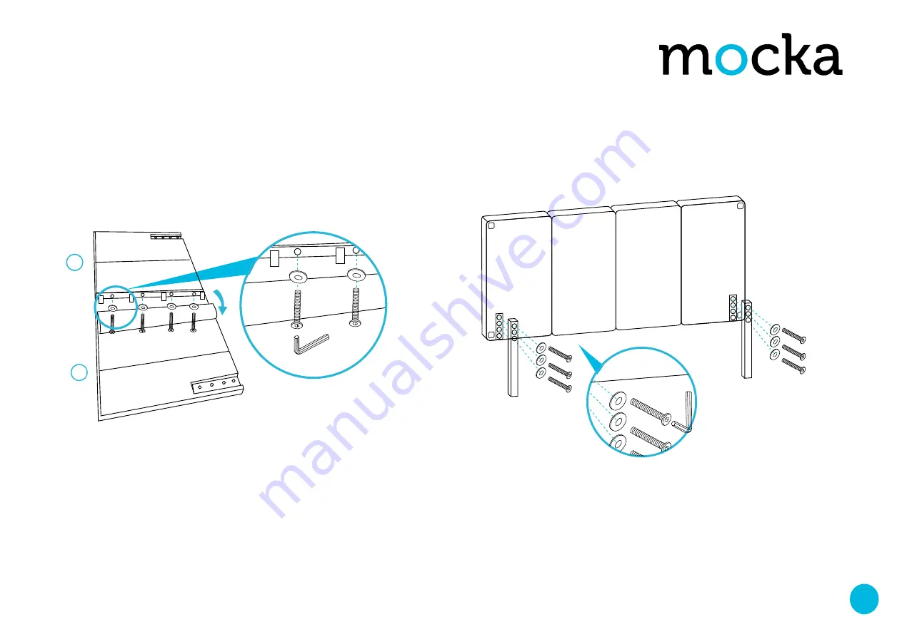 Mocka Regent Bedhead Series Assembly Instructions Download Page 2