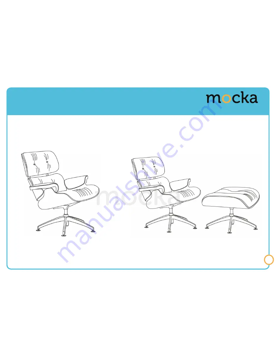 Mocka Replica Eames Lounge Chair & Ottoman Assembly Instructions Download Page 5