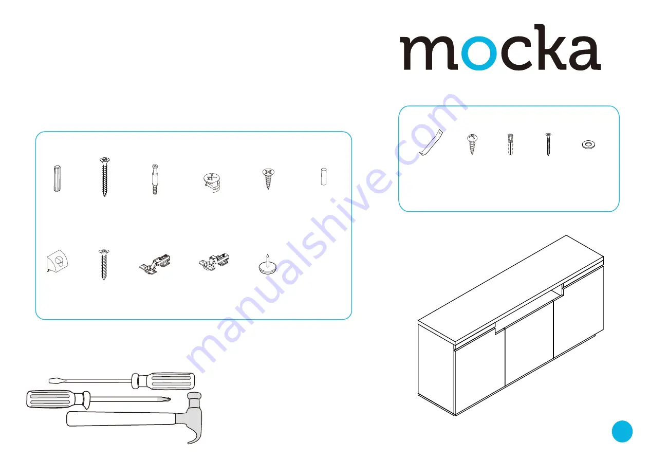 Mocka Sadie Buffet Three Door Скачать руководство пользователя страница 1