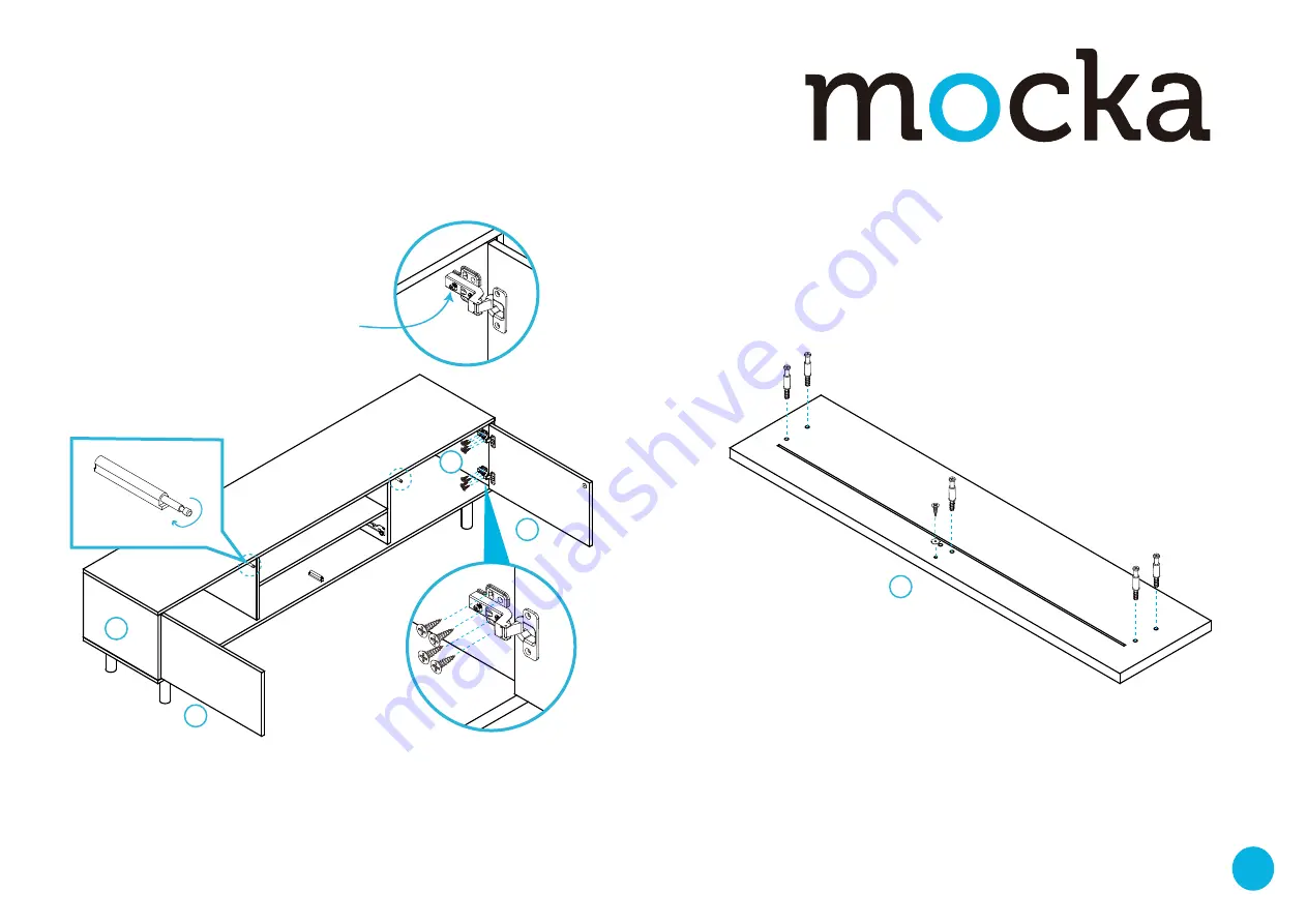 Mocka Sintra Entertainment Unit Assembly Instructions Manual Download Page 7