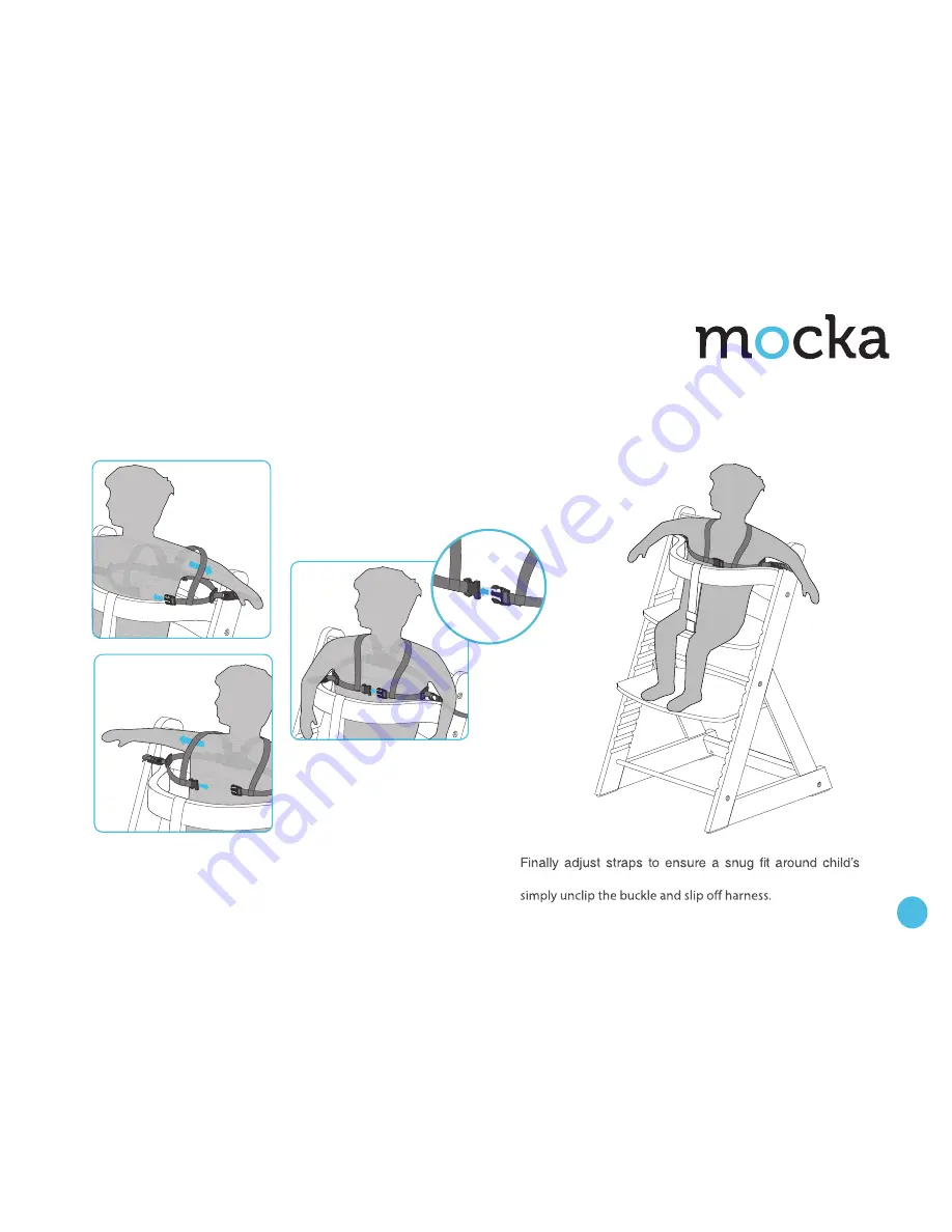 Mocka Soho Wooden Highchair Assembly Manual Download Page 8