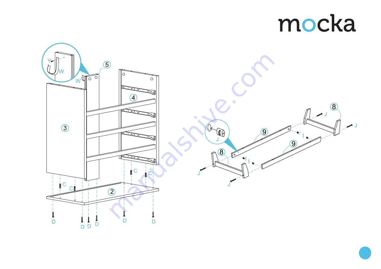 Mocka Watson Four Drawer Скачать руководство пользователя страница 3