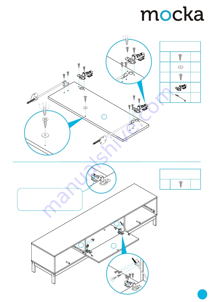 Mocka Zander Entertainment unit Assembly Instructions Manual Download Page 9