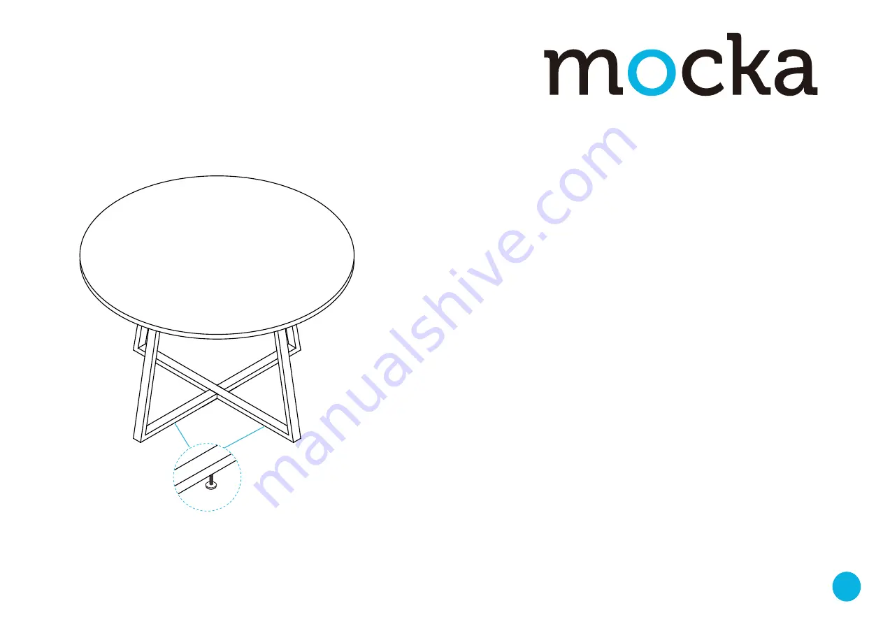 Mocka Zander Round Dining Table Скачать руководство пользователя страница 4