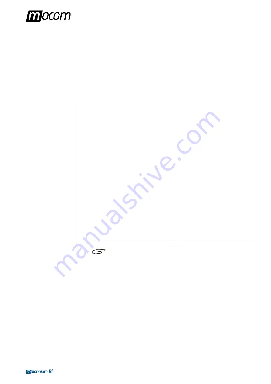 Mocom millenium B2 Operating Manual Download Page 10