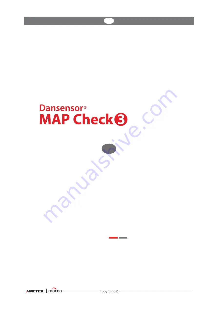 Mocon AMETEK Dansensor MAP Check 3 Vacuum Скачать руководство пользователя страница 3