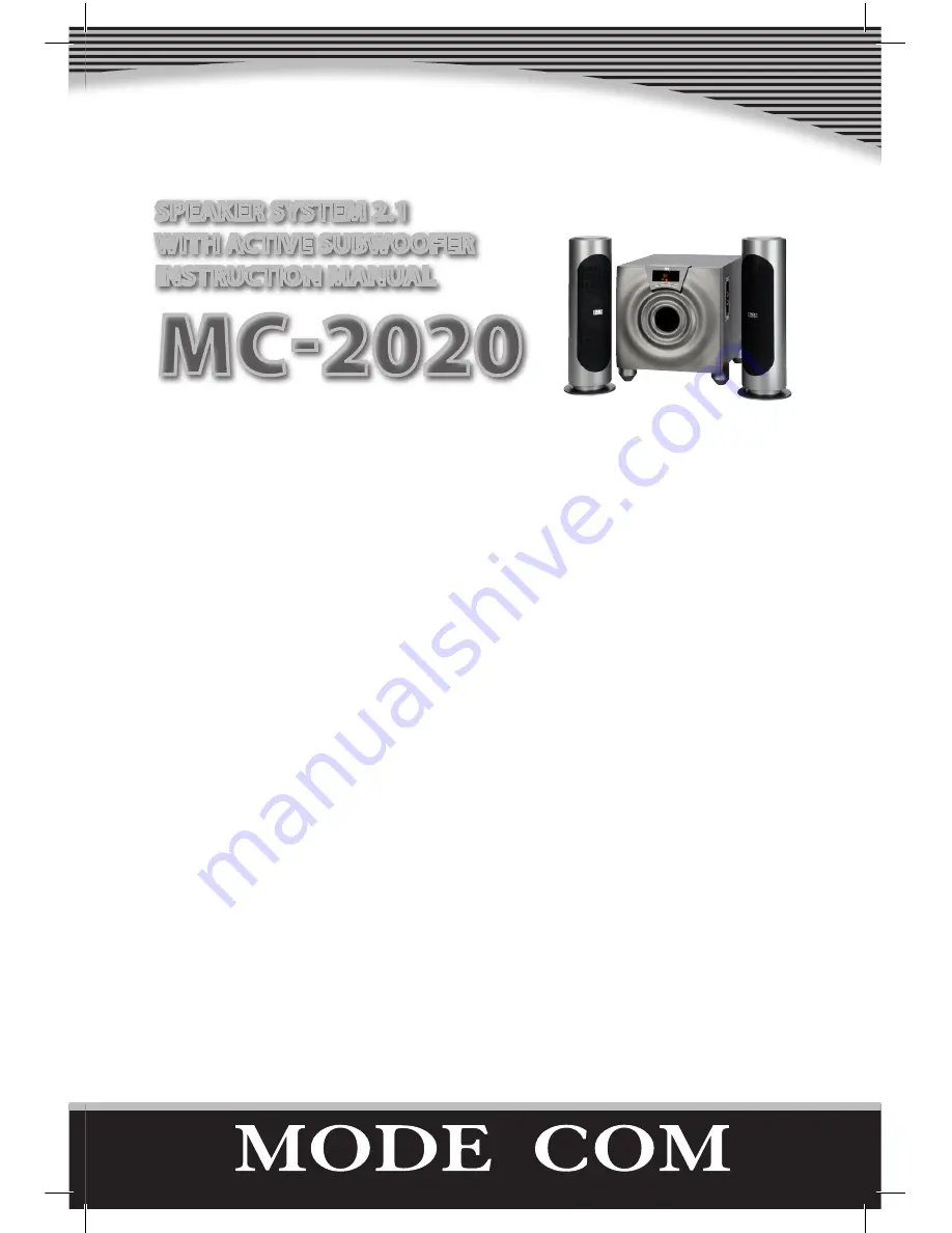 Mode com Mc-2020 User Manual Download Page 3