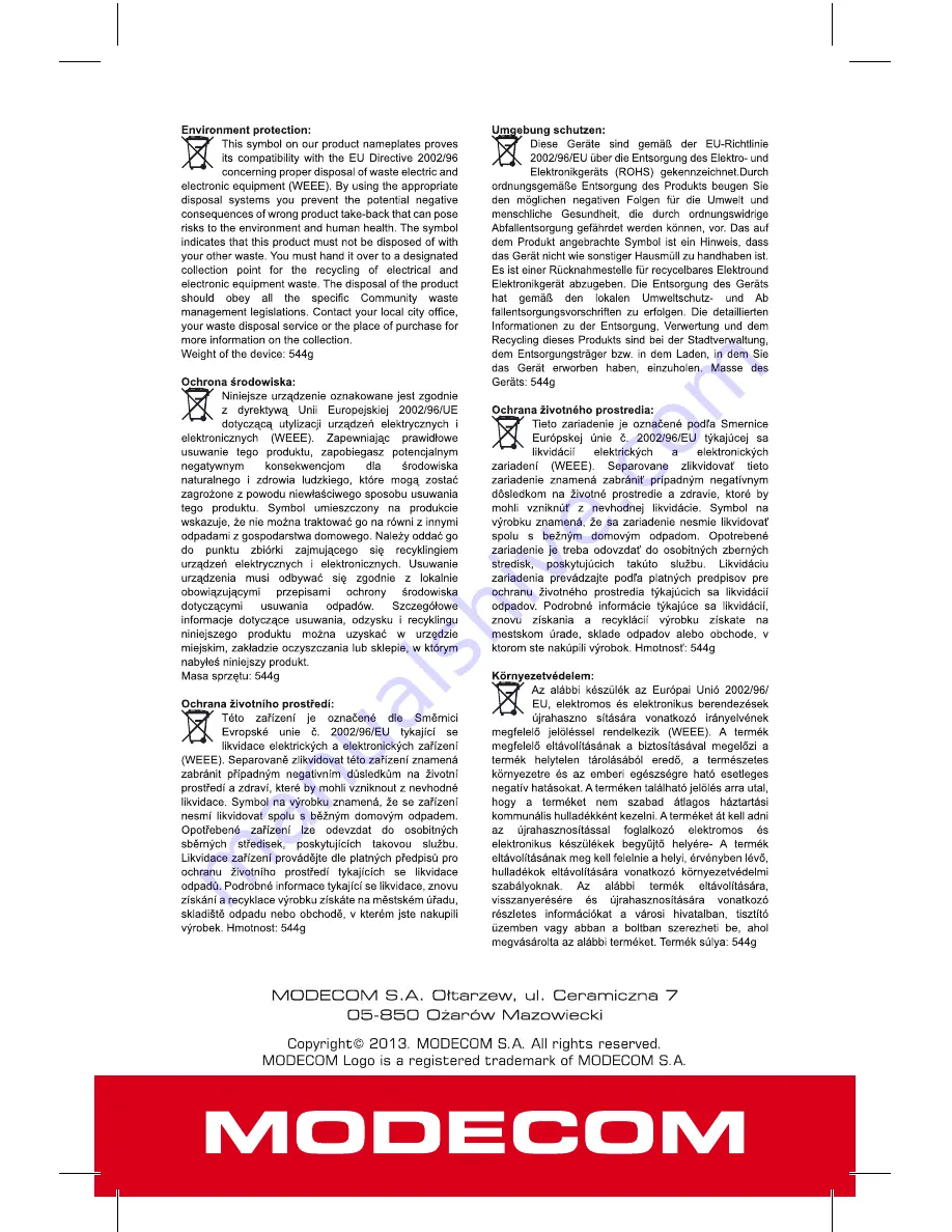 Modecom MC-TKC10BT User Manual Download Page 12