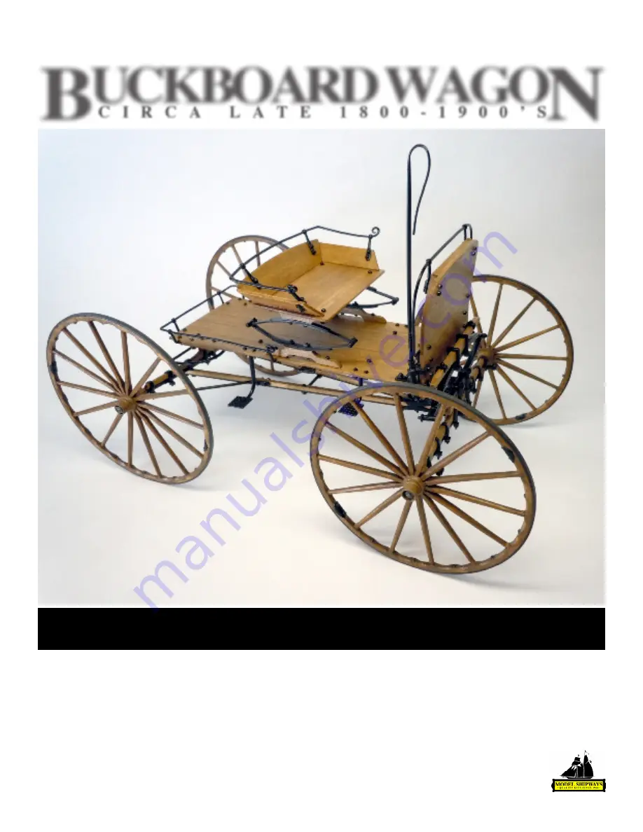 Model Shipways Western Mountain Buckboard Wagon Скачать руководство пользователя страница 1