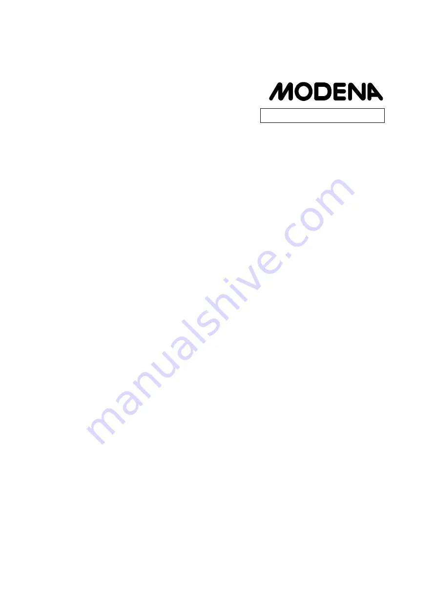 Modena VC 2313 N Manual Download Page 3