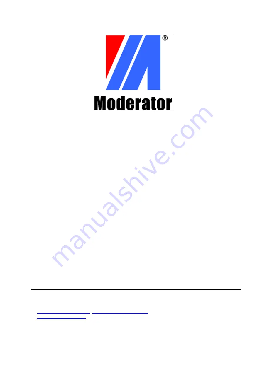 Moderator Biomaster 15 Instruction Manual Download Page 1