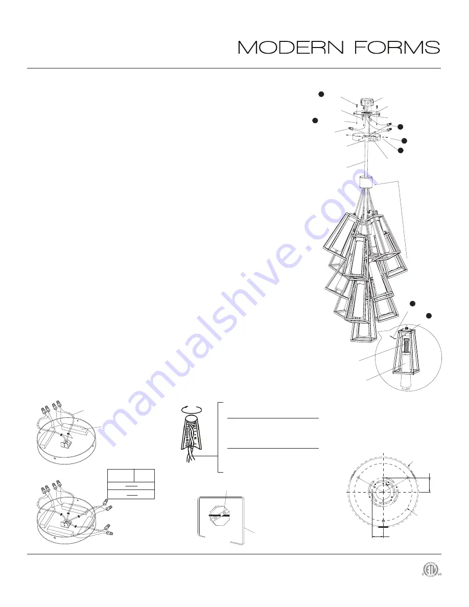 Modern Forms 179 Series Installation Instructions Download Page 2