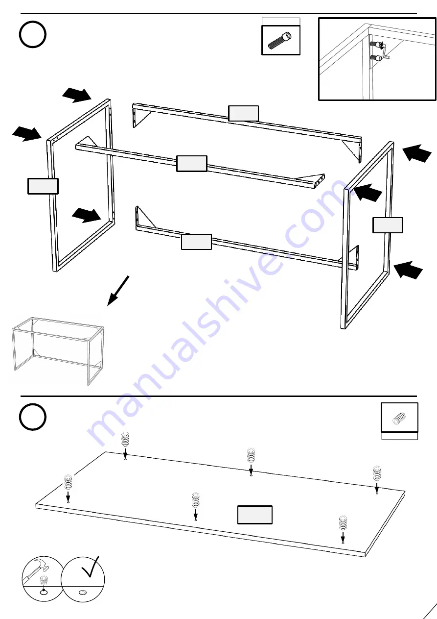 Moderno OLIER BIURKO OL-01-A Assembly Instruction Manual Download Page 5