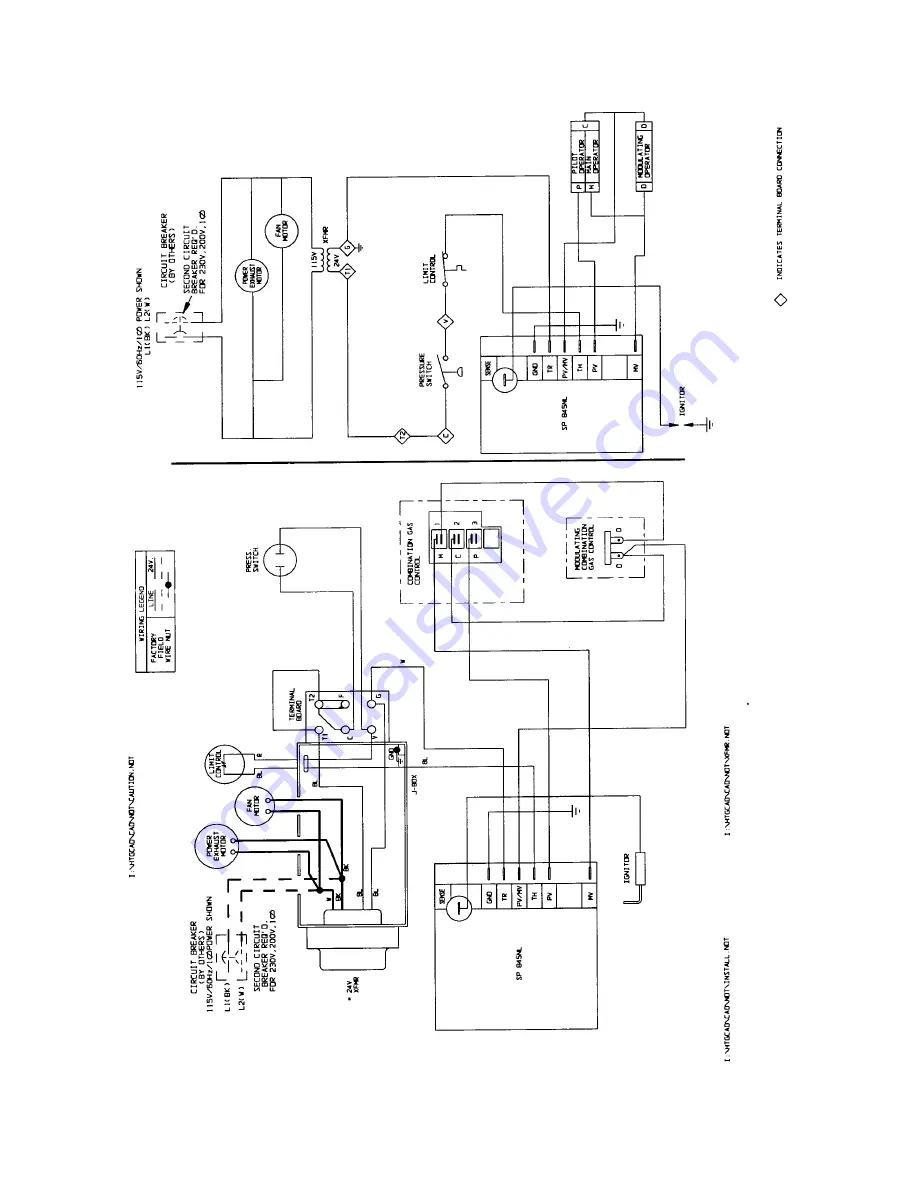 Modine Manufacturing BV 100 Wiring Diagrams Download Page 9