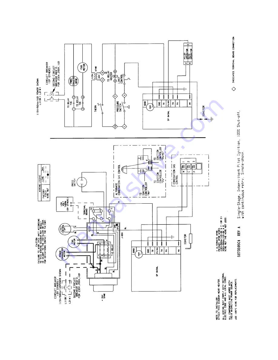 Modine Manufacturing BV 100 Wiring Diagrams Download Page 13