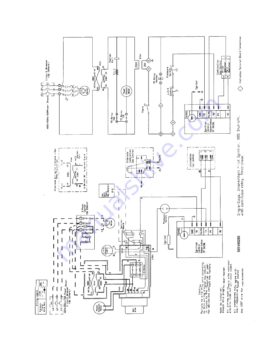 Modine Manufacturing BV 100 Wiring Diagrams Download Page 43