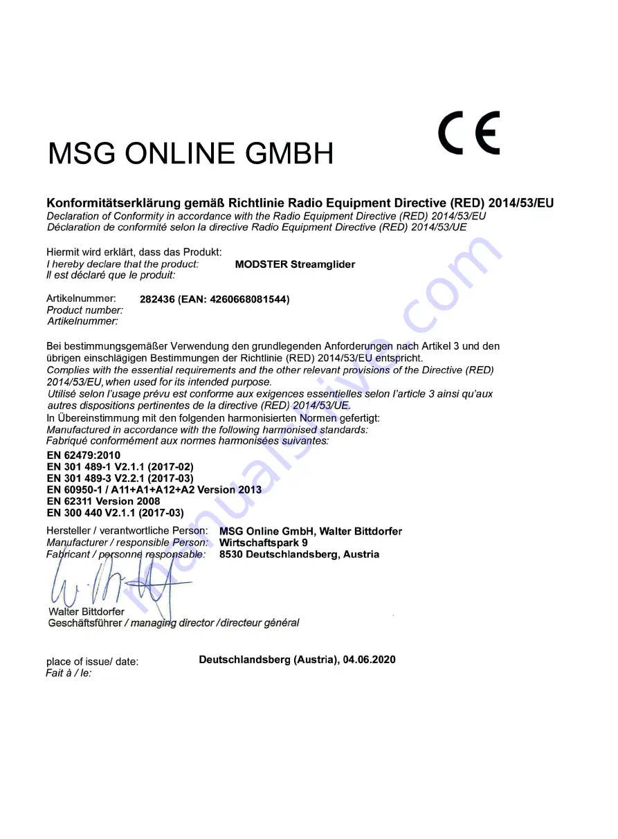 MODSTER 282436 User Manual Download Page 10