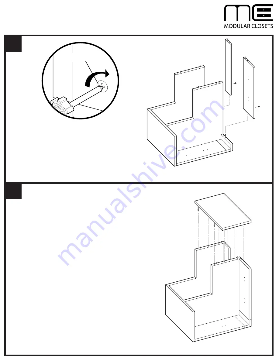 Modular Closets Corner Tall Hanging Unit Скачать руководство пользователя страница 6