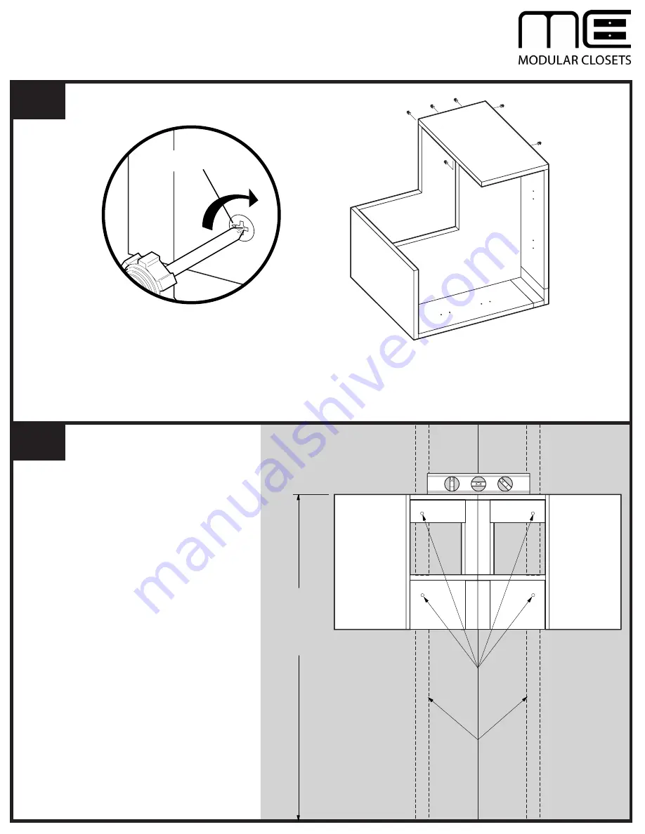 Modular Closets Corner Tall Hanging Unit Скачать руководство пользователя страница 7