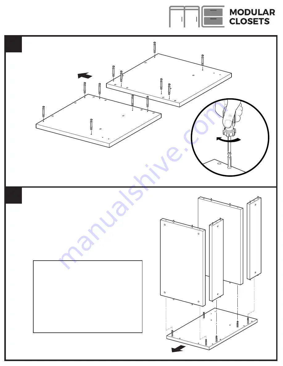 Modular Closets TALL HANGING UNIT Скачать руководство пользователя страница 3