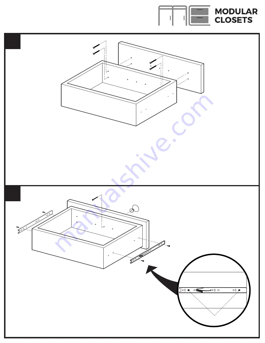 Modular Closets Vista Drawer Kit Скачать руководство пользователя страница 3