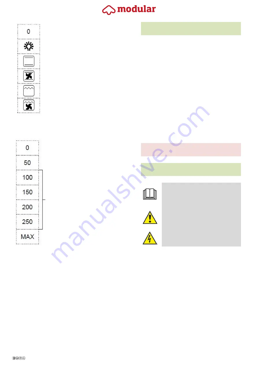 Modular 600-650 Installation, Use And Maintenance Manual Download Page 14