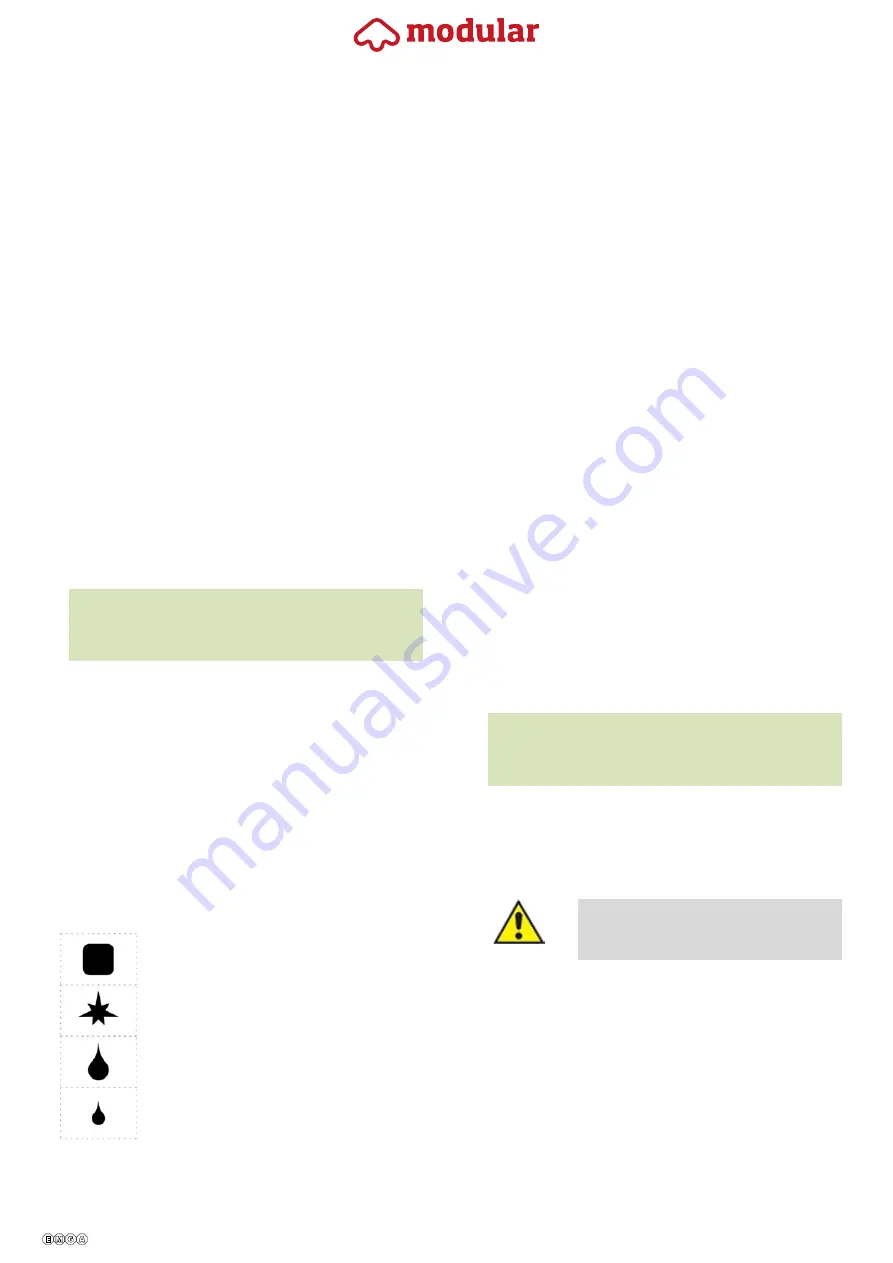 Modular 600-650 Installation, Use And Maintenance Manual Download Page 42