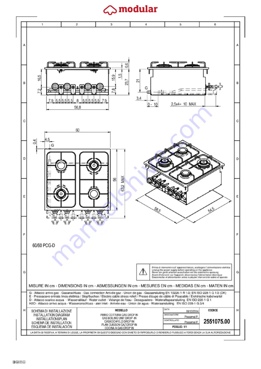 Modular 600-650 Installation, Use And Maintenance Manual Download Page 81