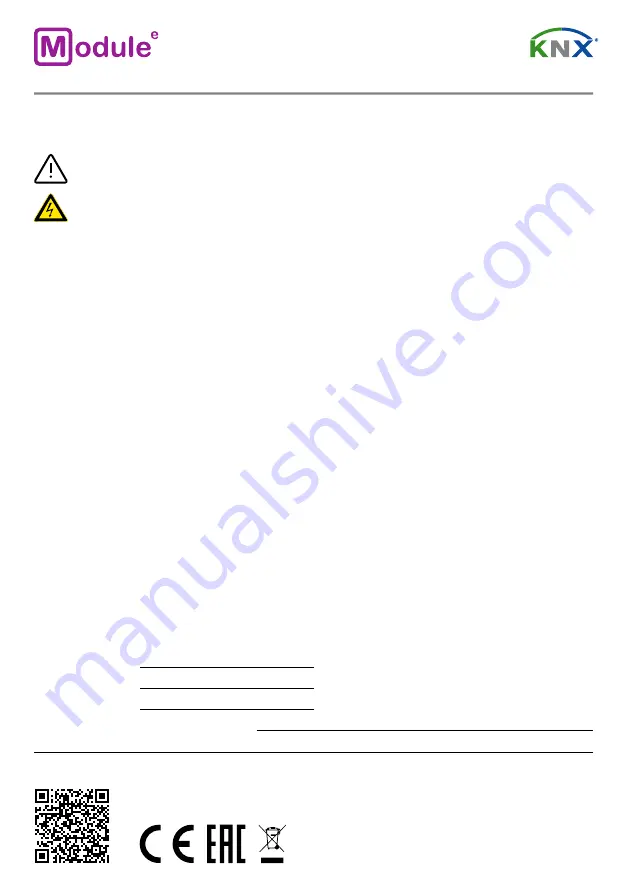 Modulex KNX PS-S.640.30.1 Quick Start Manual Download Page 4