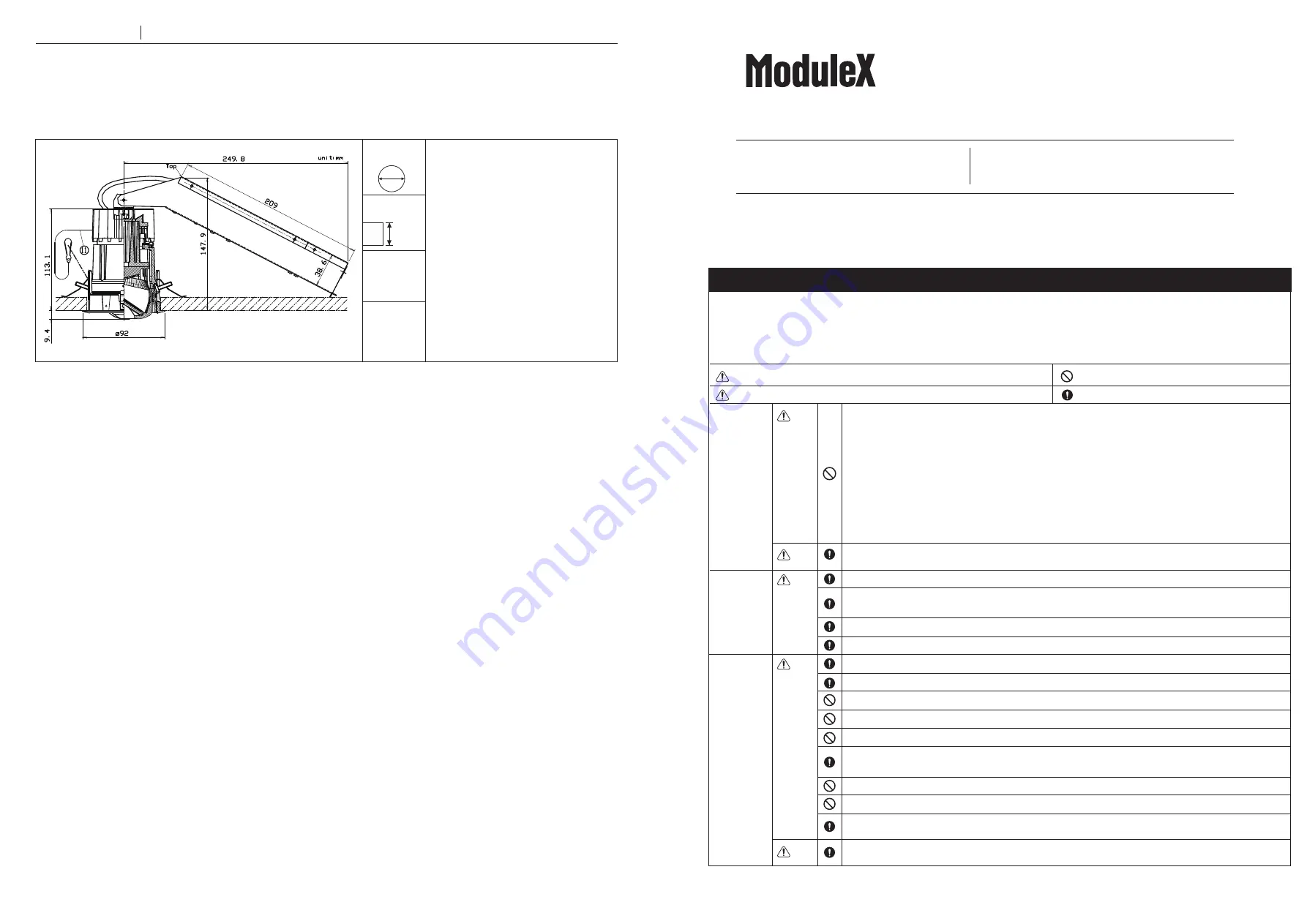 Modulex MMP-080W/20B/Z1/2 Installation Manual Download Page 1