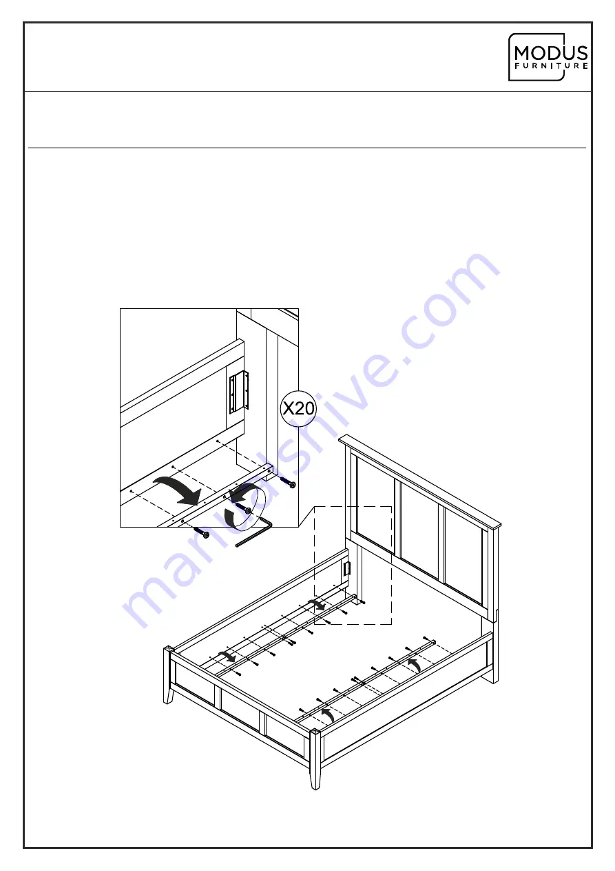 Modus Furniture PARAGON 4N02L4 Assembly Instructions Manual Download Page 3