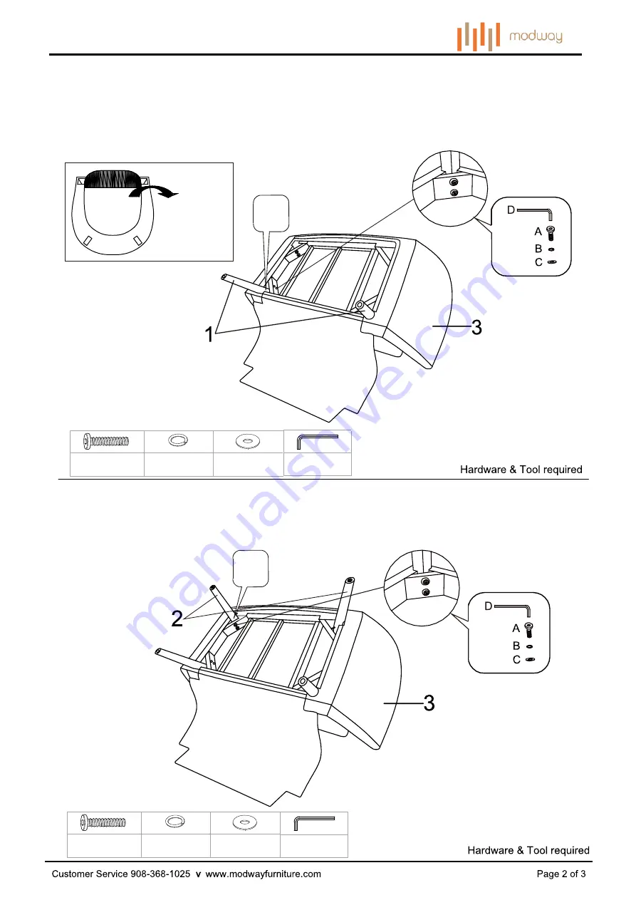 modway Allegory EEI-2550 Manual Download Page 2