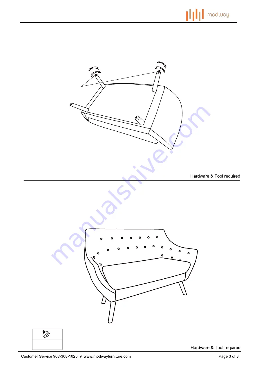 modway Allegory EEI-2550 Manual Download Page 3