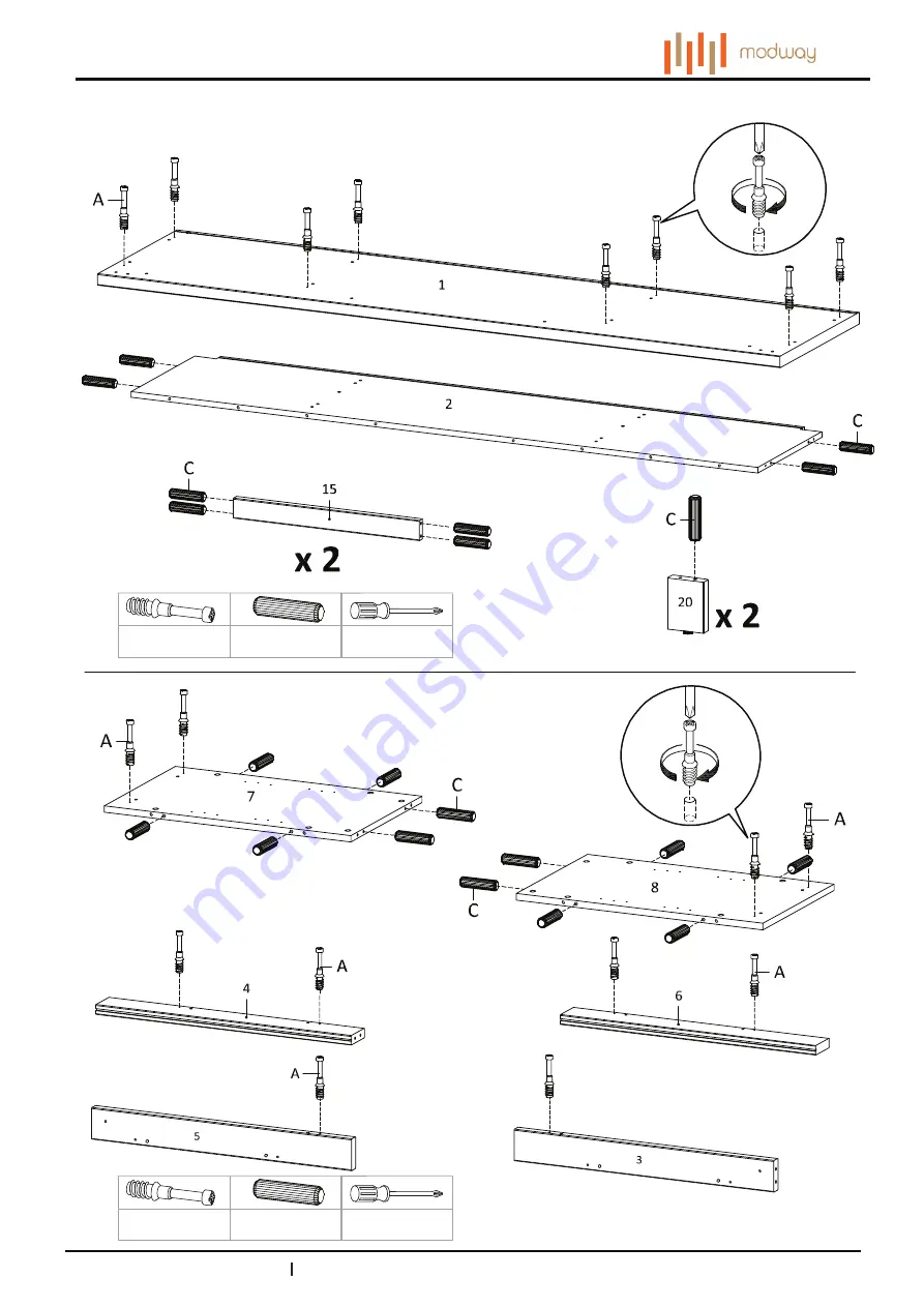 modway Bennington EEI-3490 Скачать руководство пользователя страница 3